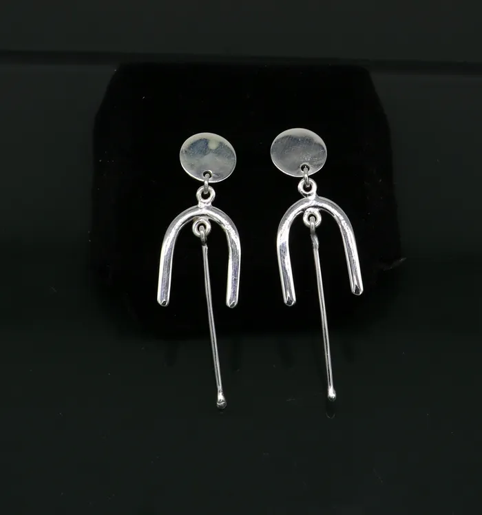 TRIBAL ORNAMENTS Earrings 925 sterling silver flower stud earring excellent fancy drop dangle elegant dainty light weight earrings best gifting ear696 TRIBAL ORNAMENTS Earrings 925 sterling silver flower stud earring excellent fancy drop dangle elegant dainty light weight earrings best gifting ear696