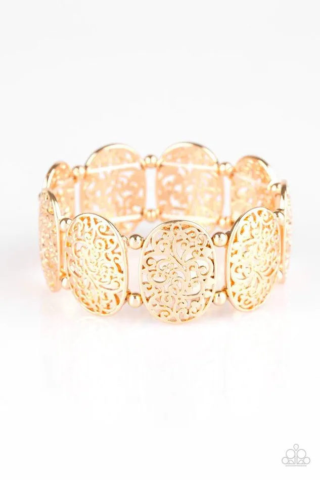 Bracelets Paparazzi Jewelry Paparazzi Bracelet Everyday Elegance Gold