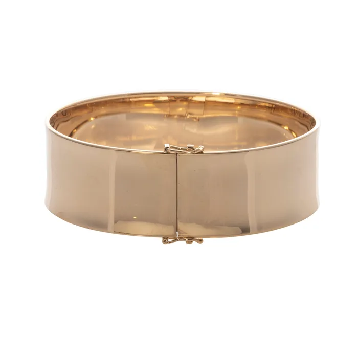 Croghans PreStyled Sets 14K Gold Wide Cuff Bangle