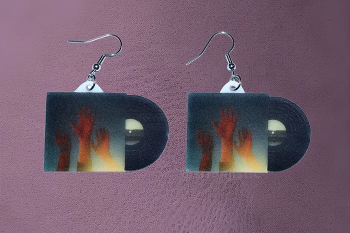 Earrings Boygenius The Record Vinyl Album Handmade Earrings Sam Makes Things