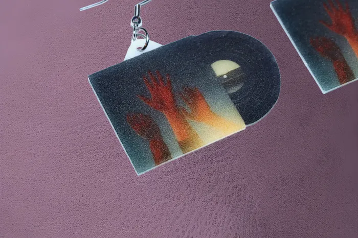 Earrings Boygenius The Record Vinyl Album Handmade Earrings Sam Makes Things
