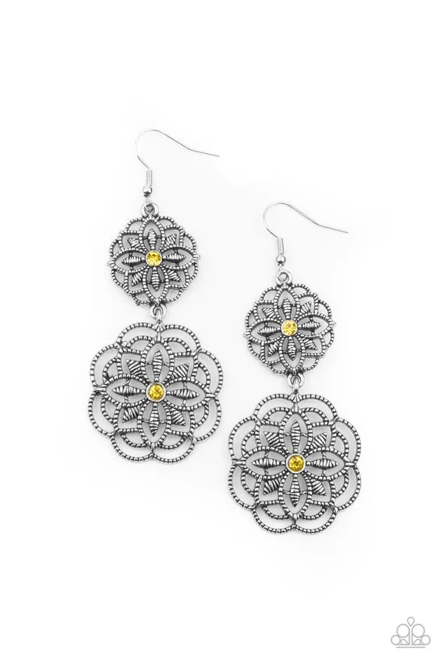Earrings Paparazzi Jewelry Paparazzi Earring Mandala Mecca Yellow Earrings Paparazzi Jewelry Paparazzi Earring Mandala Mecca Yellow