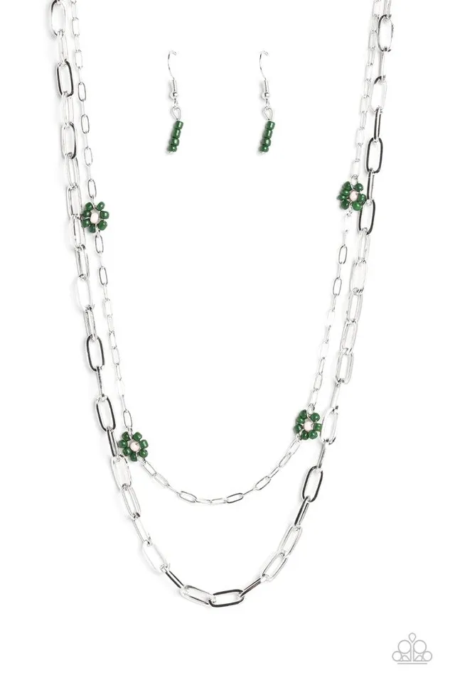 Necklaces Paparazzi Jewelry Paparazzi Necklace Bold Buds Green Necklaces Paparazzi Jewelry Paparazzi Necklace Bold Buds Green