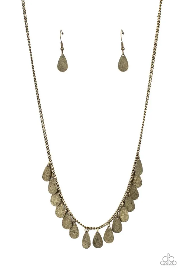 Necklaces Paparazzi Jewelry Paparazzi Necklace Eastern CHIME Zone Brass Necklaces Paparazzi Jewelry Paparazzi Necklace Eastern CHIME Zone Brass