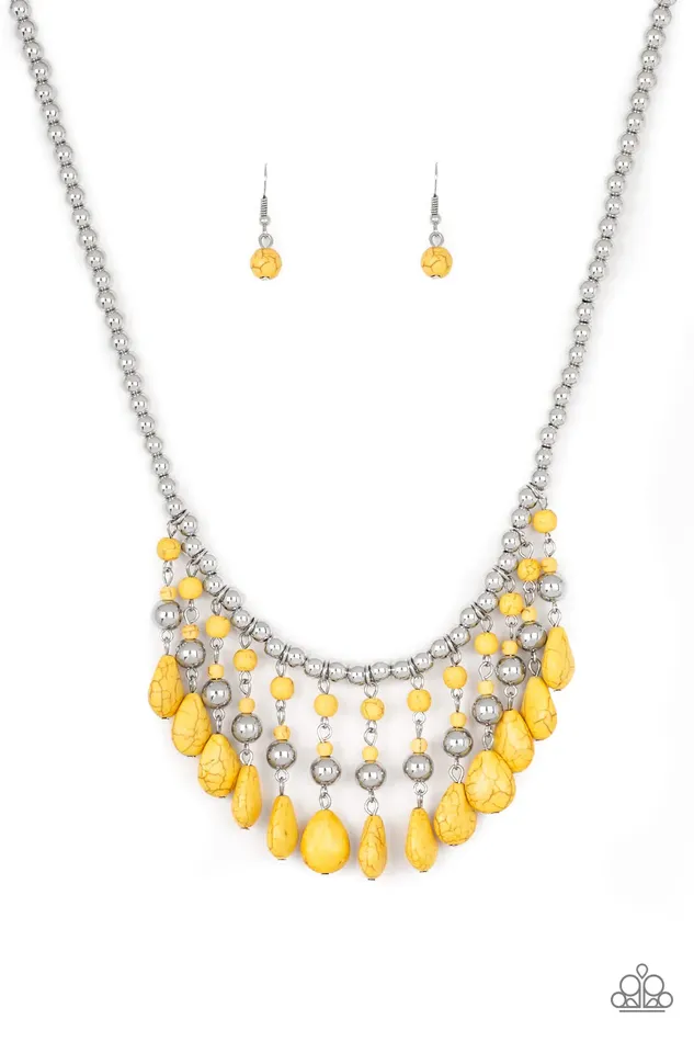 Necklaces Paparazzi Jewelry Paparazzi Necklace Rural Revival Yellow
