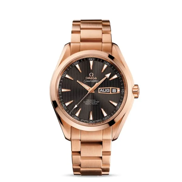 Omega Omega Seamaster 43mm Watch Ref 23150432206001 Grey Index Dial 18K Rose Gold Bracelet Bracelets Omega Omega Seamaster 43mm Watch Ref 23150432206001 Grey Index Dial 18K Rose Gold Bracelet Bracelets