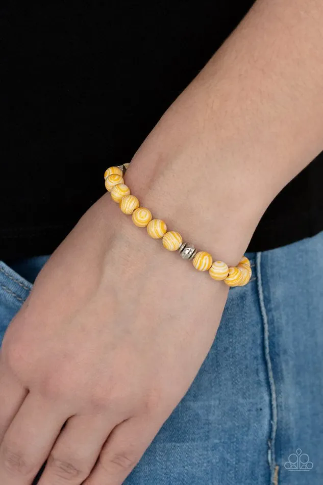 Paparazzi Bracelet Awakened Yellow Paparazzi Jewelry Bracelets