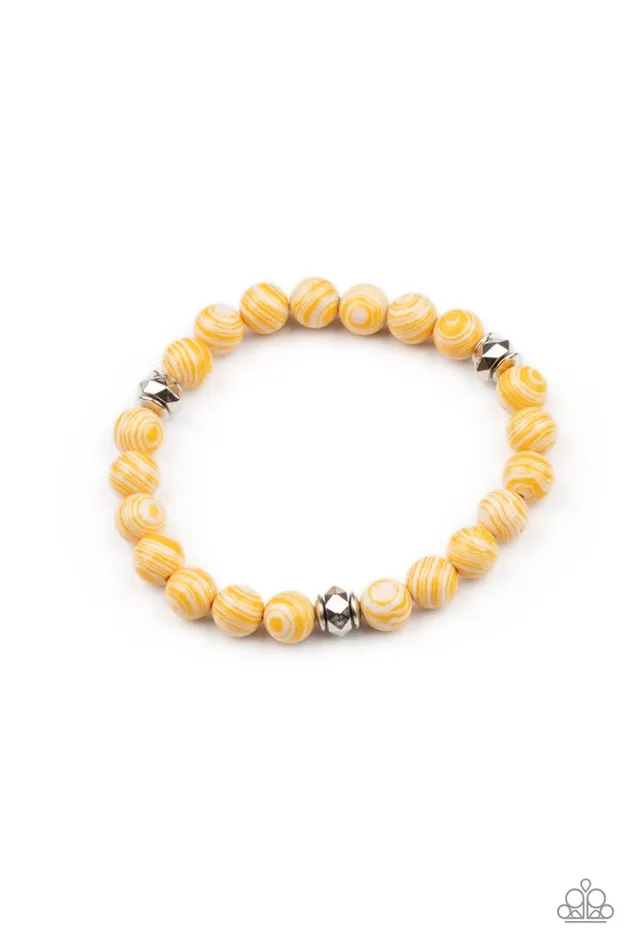 Paparazzi Bracelet Awakened Yellow Paparazzi Jewelry Bracelets