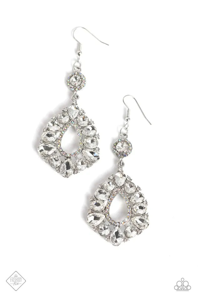 Paparazzi Earring Happily Ever Exquisite White Paparazzi Jewelry Earrings Paparazzi Earring Happily Ever Exquisite White Paparazzi Jewelry Earrings