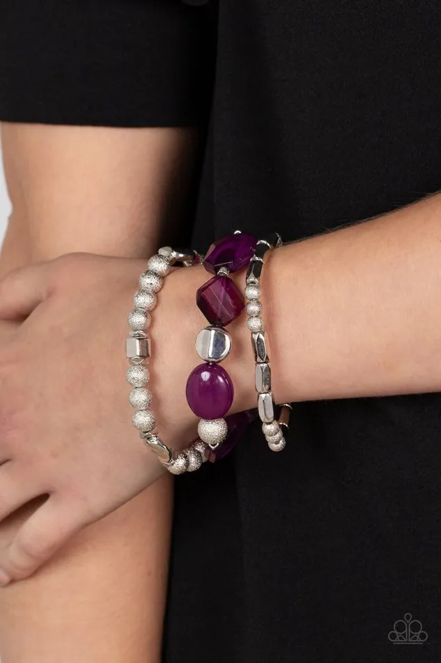 Paparazzi Jewelry Bracelets Paparazzi Bracelet Marina Magic Purple