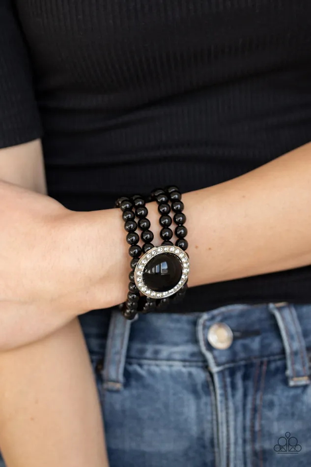 Paparazzi Jewelry Bracelets Paparazzi Bracelet Top Tier Twinkle Black