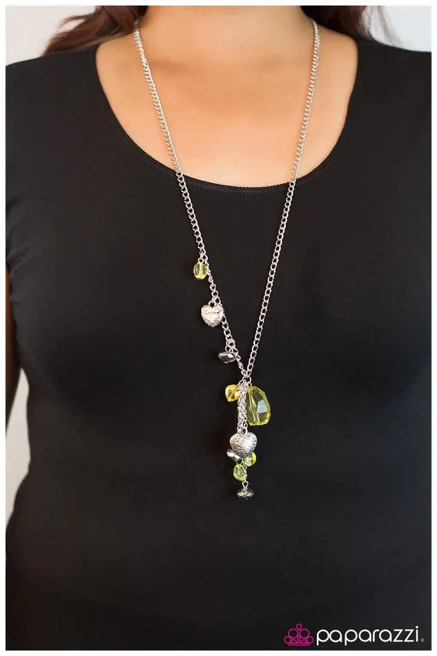 Paparazzi Jewelry Necklaces Paparazzi Necklace Eat Your Heart Out Yellow
