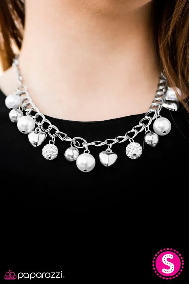 Paparazzi Jewelry Necklaces Paparazzi Necklace Twitterpated White