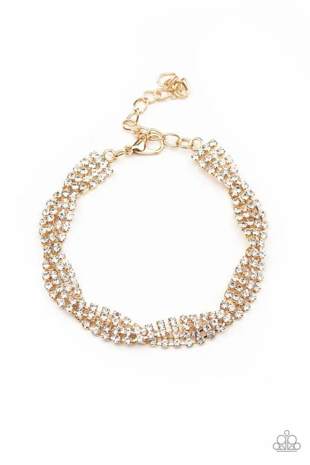 Paparazzi Jewelry Paparazzi Bracelet Braided Twilight Gold Bracelets
