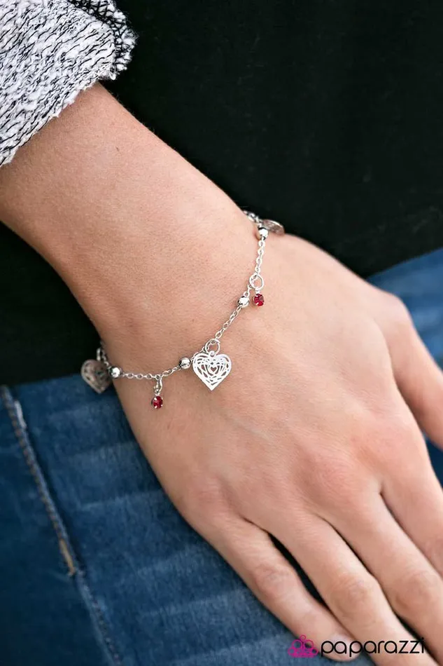 Paparazzi Jewelry Paparazzi Bracelet Foolish Hearts Red Bracelets