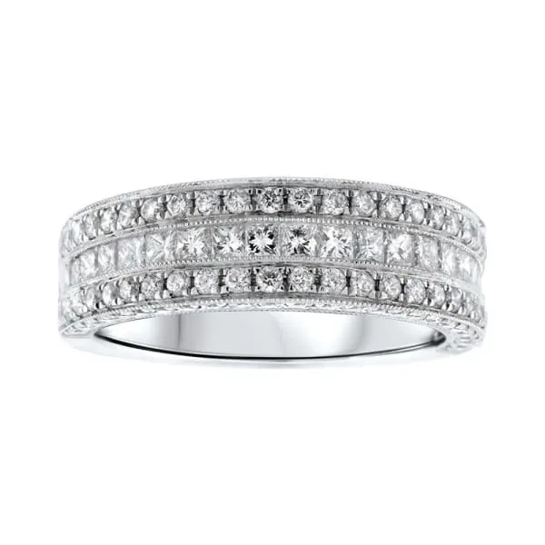 Rings Diamond Source NYC 18kt White Gold Diamond Wedding Band KR08189A11