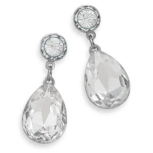 MMA Faceted Crystal Drop Fashion Earrings MMA Earrings