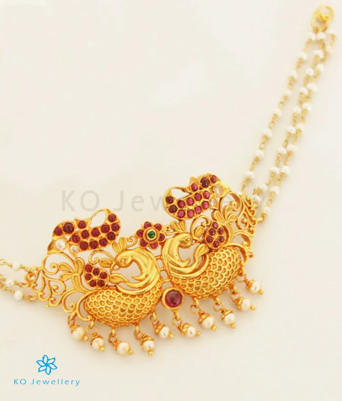 Necklaces Silversmith The Nartaka Silver Choker Pearl Necklace Vanki