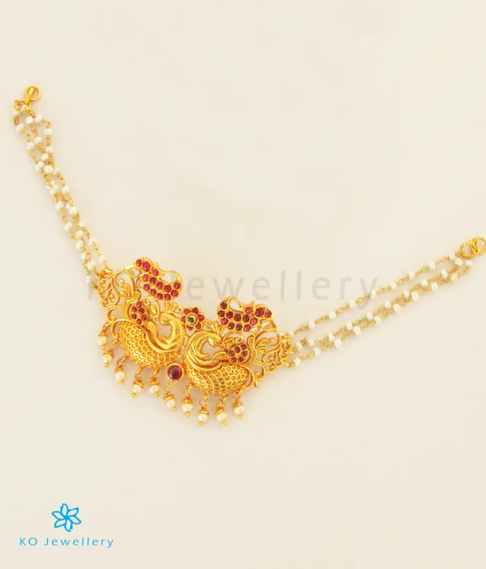 Necklaces Silversmith The Nartaka Silver Choker Pearl Necklace Vanki