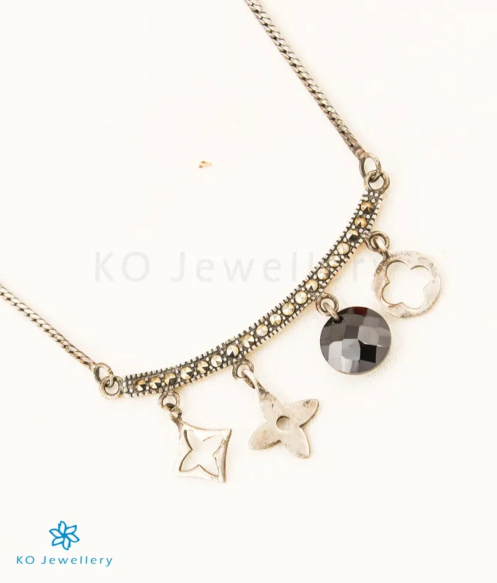 The Erica Silver Marcasite Necklace Marcasite Necklaces