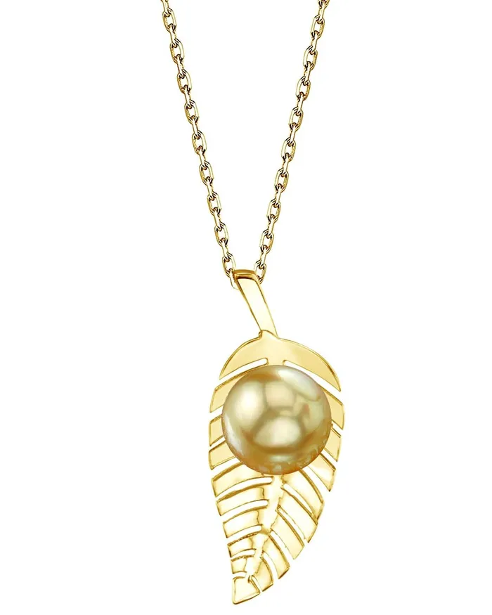 Necklaces SPT Golden South Sea Pearl Bahia Pendant