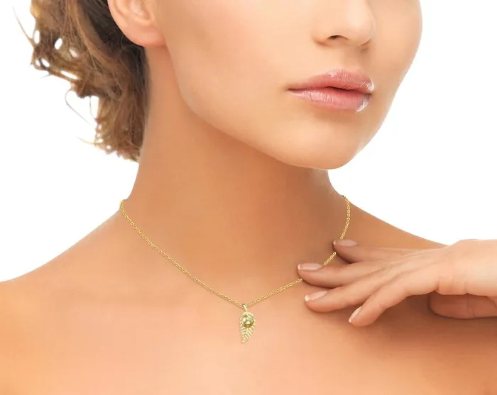 Necklaces SPT Golden South Sea Pearl Bahia Pendant
