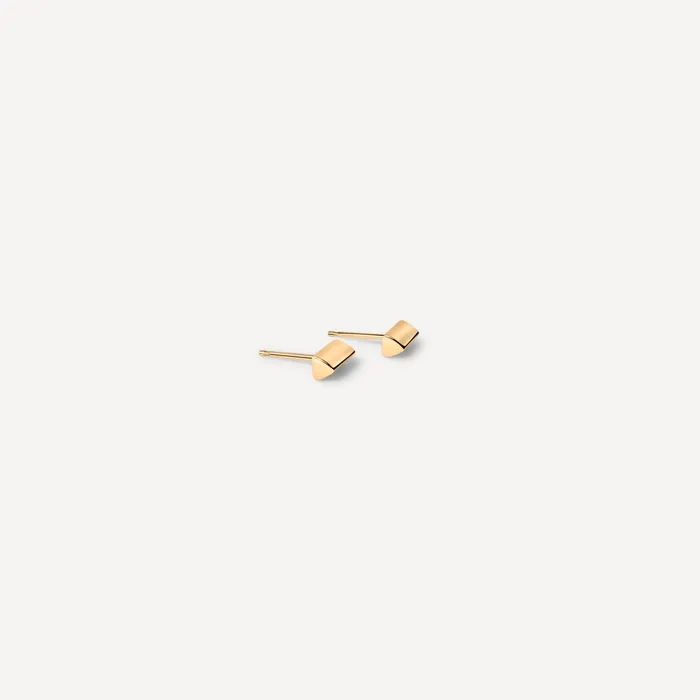 Sheena Marshall Jewelry Knife Edge Studs Solid Gold PreStyled Sets