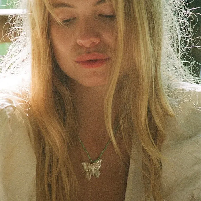shopsnackbreak Butterfly Drip Necklace Necklaces