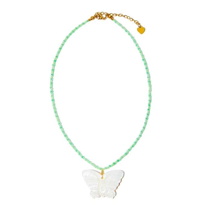 shopsnackbreak Butterfly Drip Necklace Necklaces