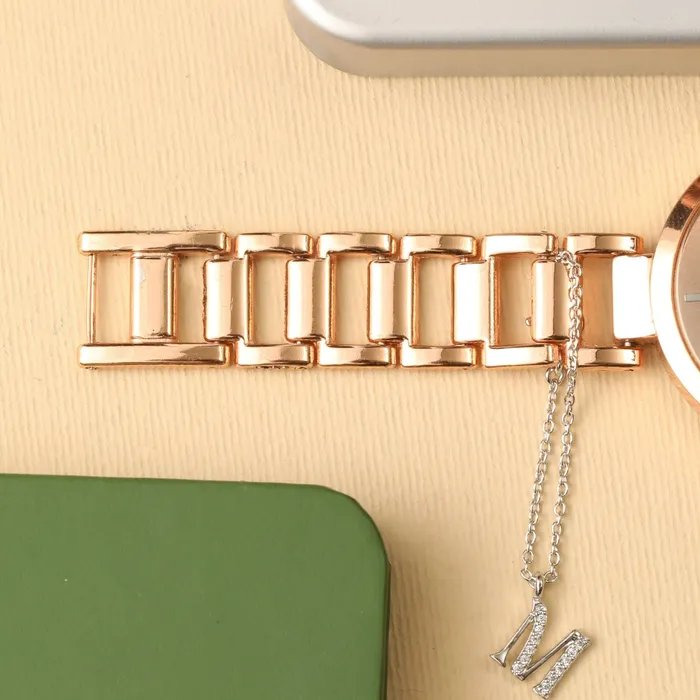 Alphabet CZ White Gold Plated Silver Watch Charm SILVER Charm Necklaces