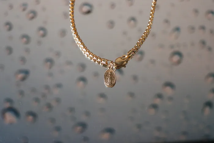 Bracelets The Little Catholic 14k Gold Stella Miraculous Medal Bracelet