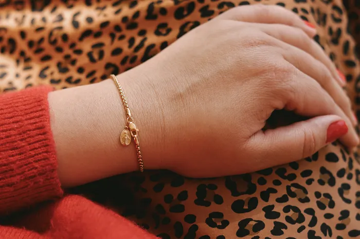 Bracelets The Little Catholic 14k Gold Stella Miraculous Medal Bracelet
