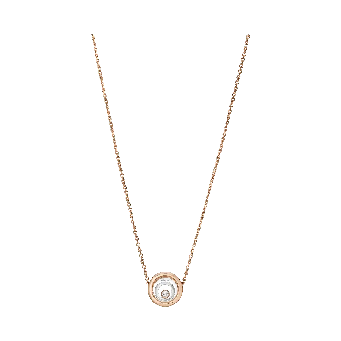 Chopard Necklaces Happy Spirit Rose and White Gold Necklace