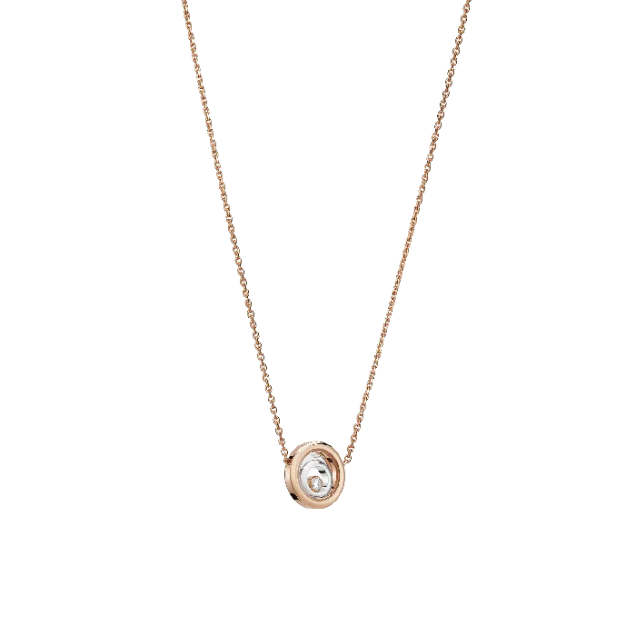Chopard Necklaces Happy Spirit Rose and White Gold Necklace