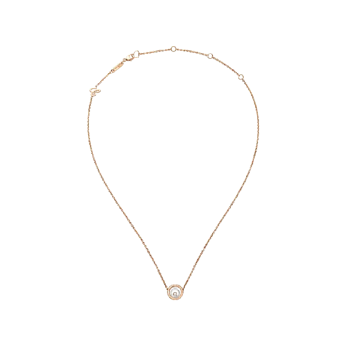Chopard Necklaces Happy Spirit Rose and White Gold Necklace