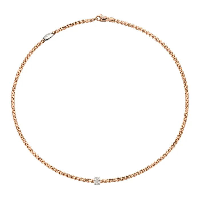 International Diamond Center Fope EKA Mesh Diamond Necklace 019 CTW Necklaces International Diamond Center Fope EKA Mesh Diamond Necklace 019 CTW Necklaces