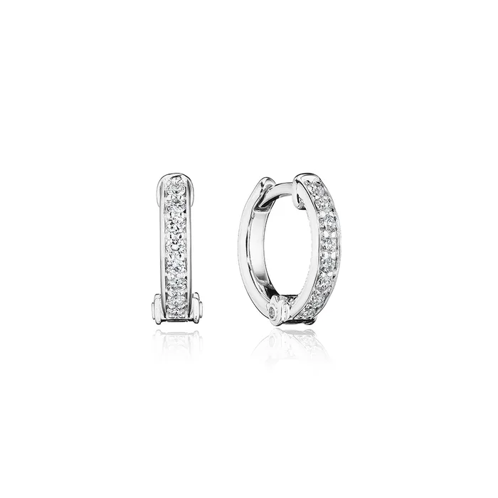 PreStyled Sets Shop IDC estore Verragio 15mm Felicity Diamond Huggie Hoop 18K Gold 035CTW PreStyled Sets Shop IDC estore Verragio 15mm Felicity Diamond Huggie Hoop 18K Gold 035CTW