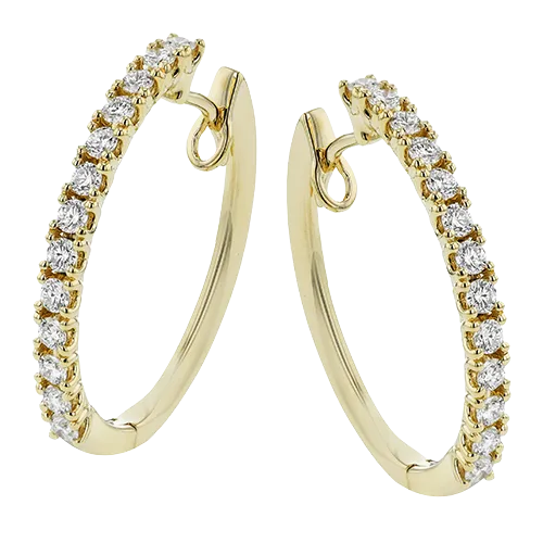 Simon G le4647 Sg Hoop Earring LE4647Y International Diamond Center Earrings Simon G le4647 Sg Hoop Earring LE4647Y International Diamond Center Earrings