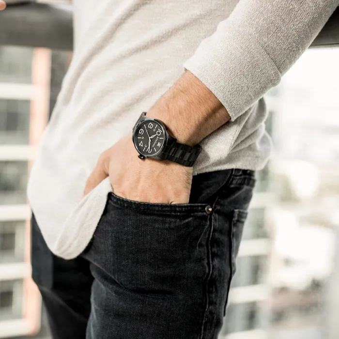 Speidel Watches Mens Leather Pilot Watch Collection