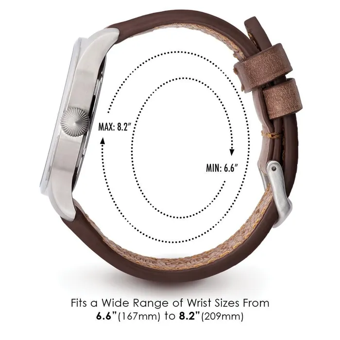 Speidel Watches Mens Leather Pilot Watch Collection