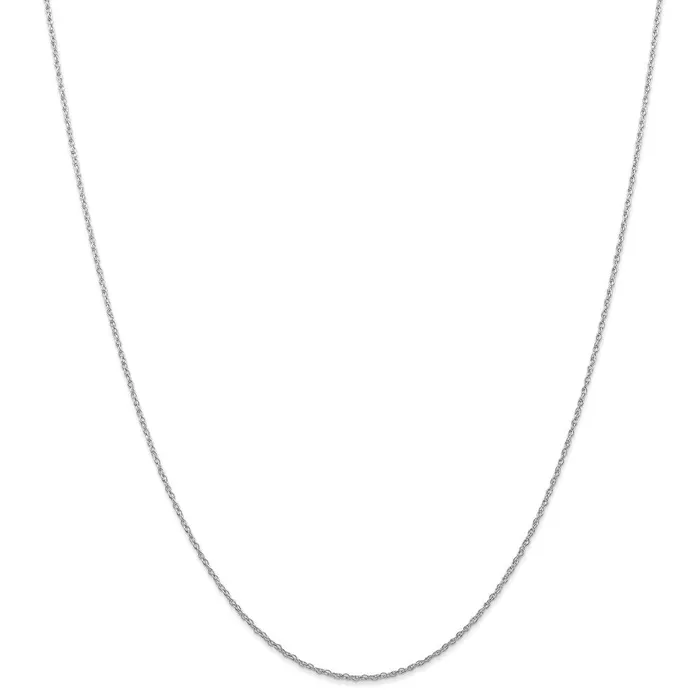 10k White Gold Carded Rhodiumplated 070mm Rope Chain 10K7RW Jewelry Necklaces