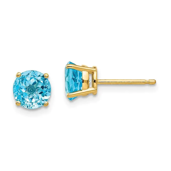 14k 6mm Round Earring Mountings No Stones Included No Backs Jewelry Earrings 14k 6mm Round Earring Mountings No Stones Included No Backs Jewelry Earrings