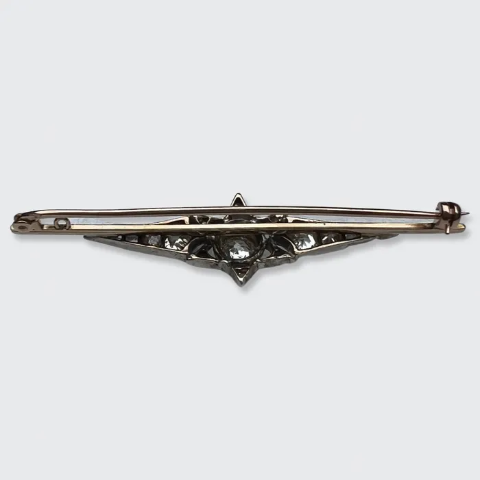 21stfinds Earrings Old MineCut Diamond Star Bar Brooch 21stfinds Earrings Old MineCut Diamond Star Bar Brooch