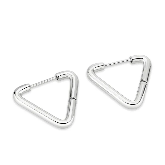 Alamode TK3847 High Polished Minimalist Stainless Steel Earrings Earrings