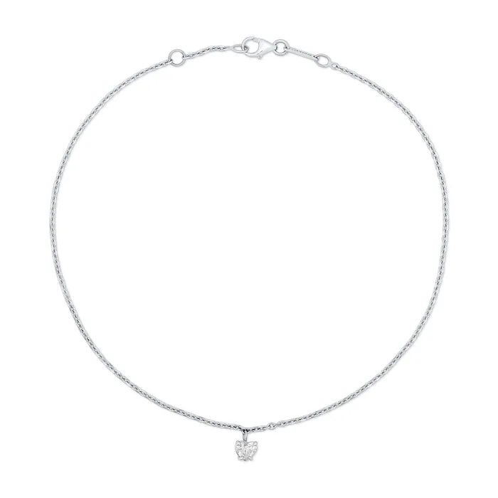 anitako ANKLET WITH HEART SHAPED DIAMOND DROP Earrings