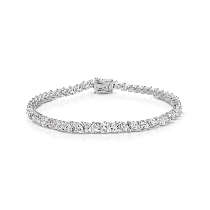 anitako GRADUATED SIDEWAYS MARQUISE DIAMOND BRACELET Bracelets