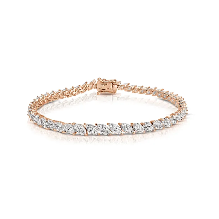 anitako GRADUATED SIDEWAYS MARQUISE DIAMOND BRACELET Bracelets