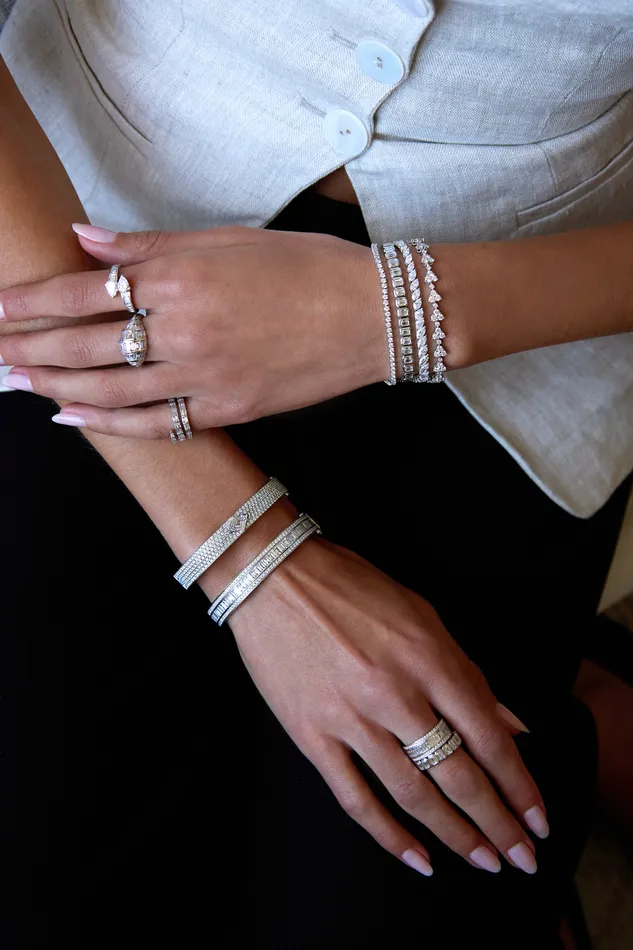 anitako GRADUATED SIDEWAYS MARQUISE DIAMOND BRACELET Bracelets