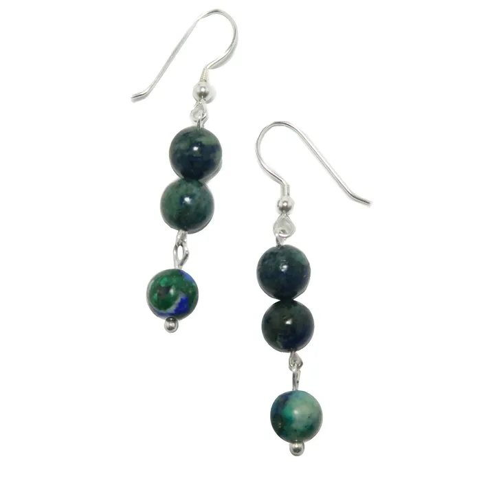 Azurite Earrings Malachite Wonder World Sterling Silver Satin Crystals Earrings Azurite Earrings Malachite Wonder World Sterling Silver Satin Crystals Earrings