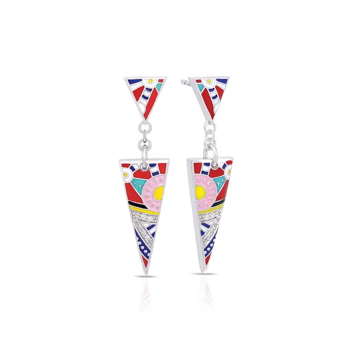Belle Etoile Nairobi Earrings Red Belle Etoile Earrings